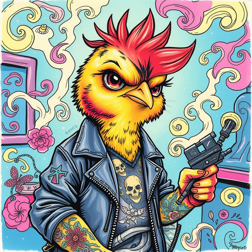 Grumpy Chick & Tattoos