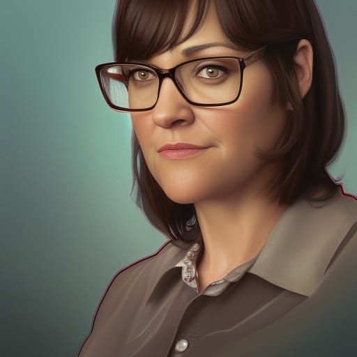 Karen Filippelli Portrait in Digital Art Style