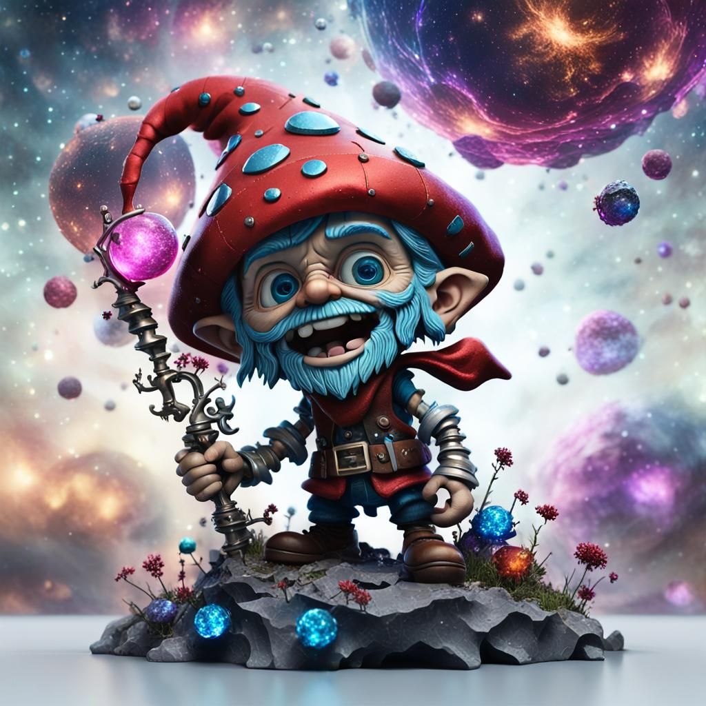 Blueberry Heart Fusion: Titanium Gnome in Galaxy