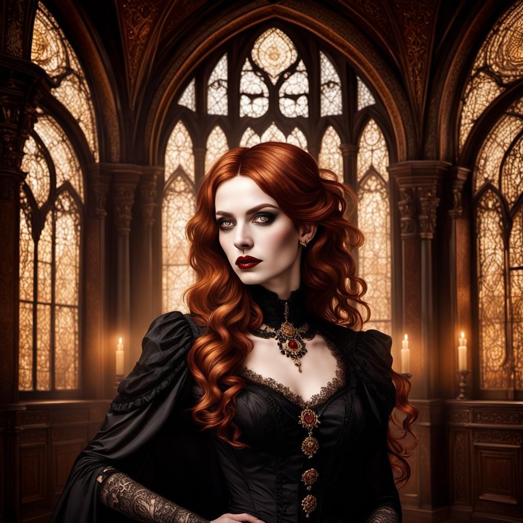 Classical vampire portrait