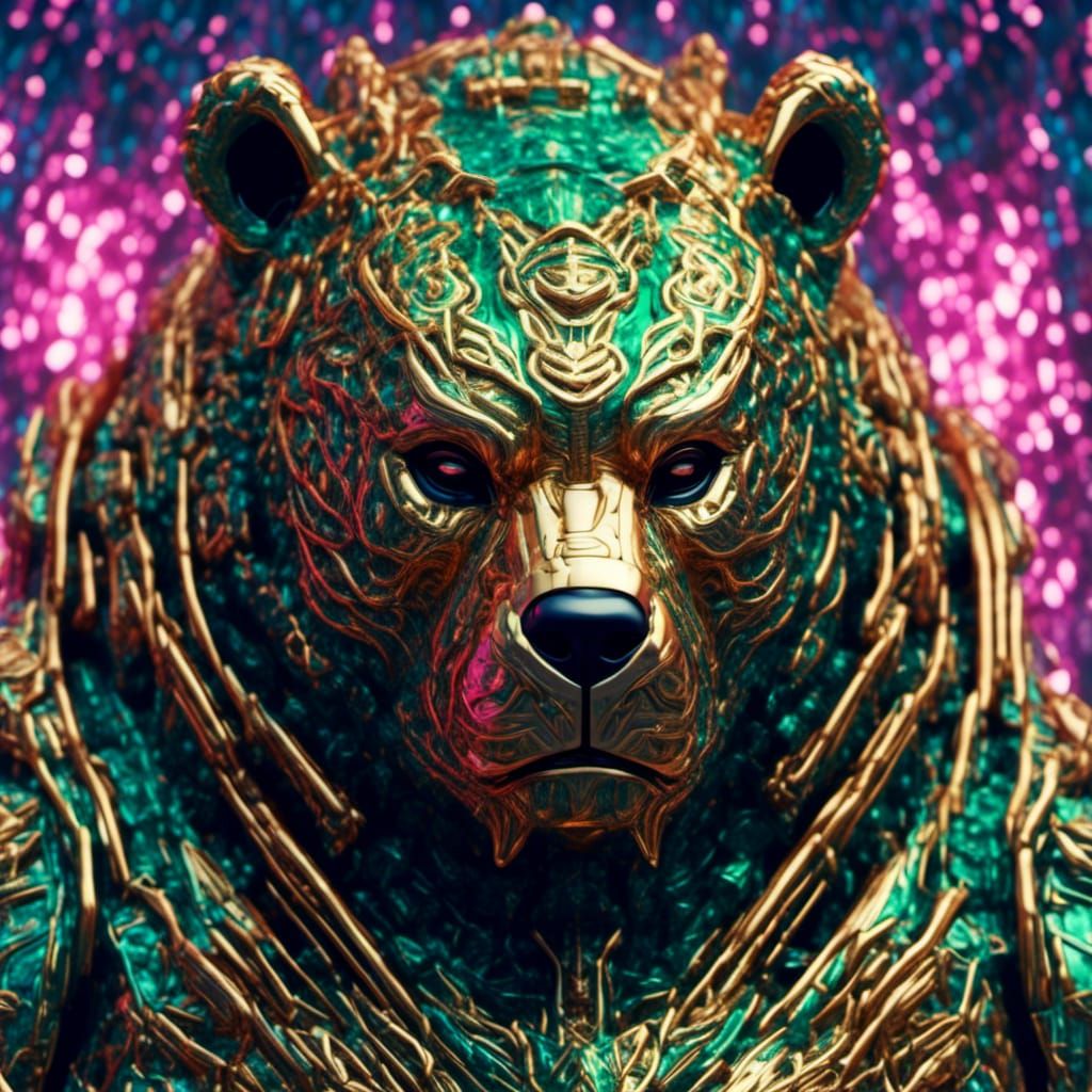 Cute Ghost Portrait with Bioluminescent Green Smoke