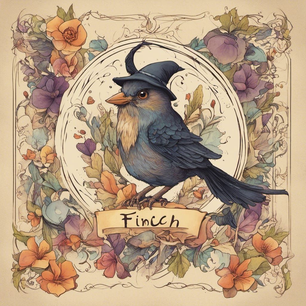 Finch Familiar Guide: Art Nouveau Illustration