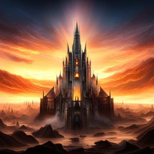 Burning Castle: Epic Cinematic Digital Matte Painting