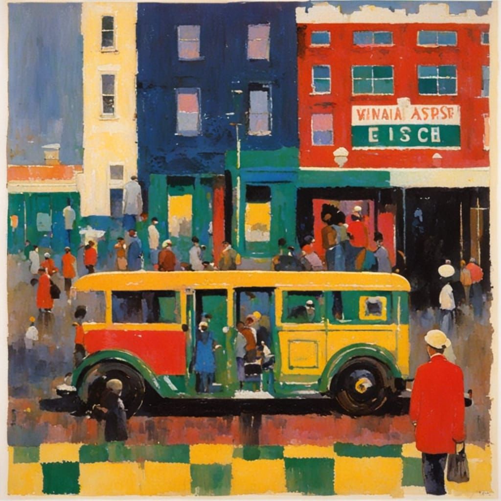 Expressive Watercolor Painting in Vibrant Colors