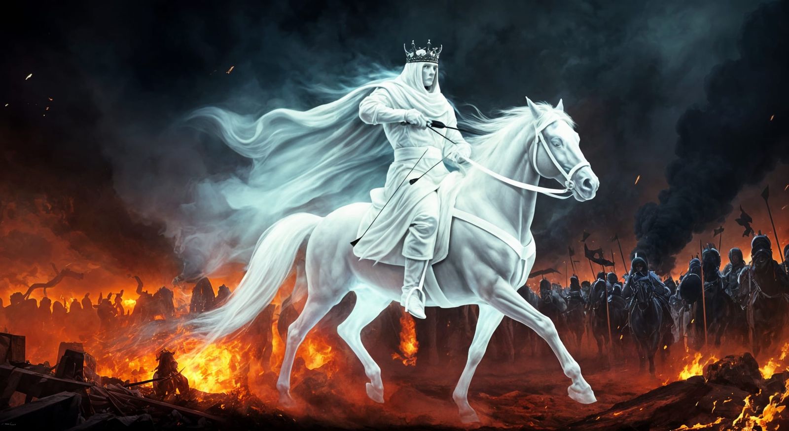 Apocalyptic Horseman on White Horse