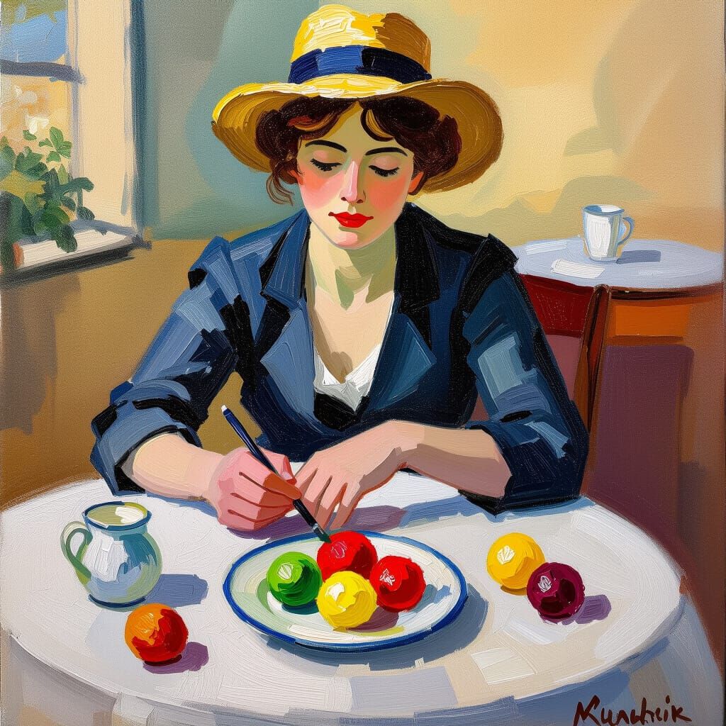 Impasto Painting with Creamy Saturated Texture