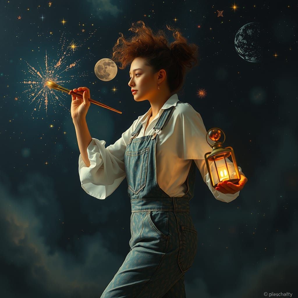 Cosmic Painter Choreographs Star Birth