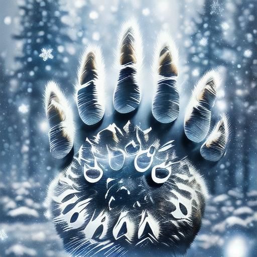 Black Bear in Snowstorm: Wildlife Photography