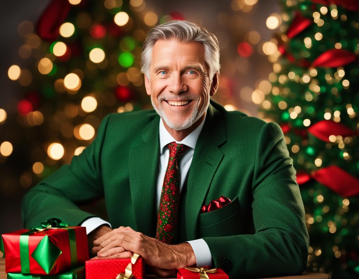 Festive Christmas Background with Space for Text