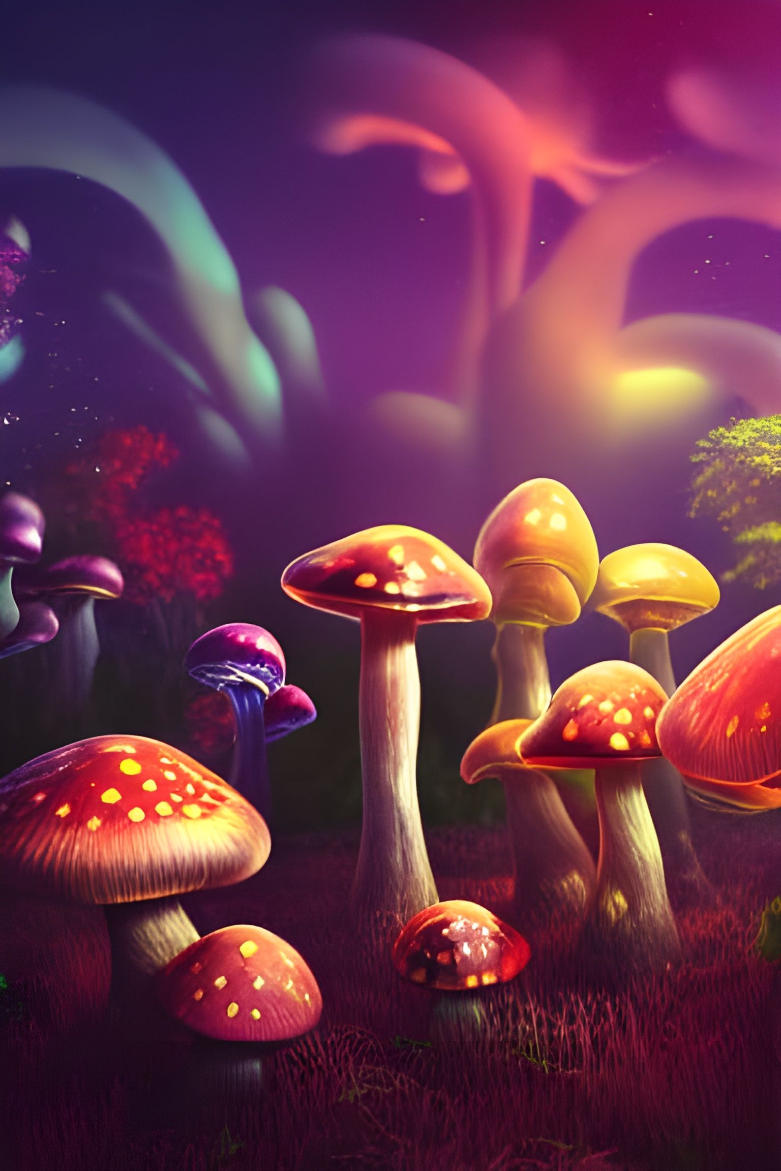 Psychedelic Synesthesia: A Detailed Fantasy Painting