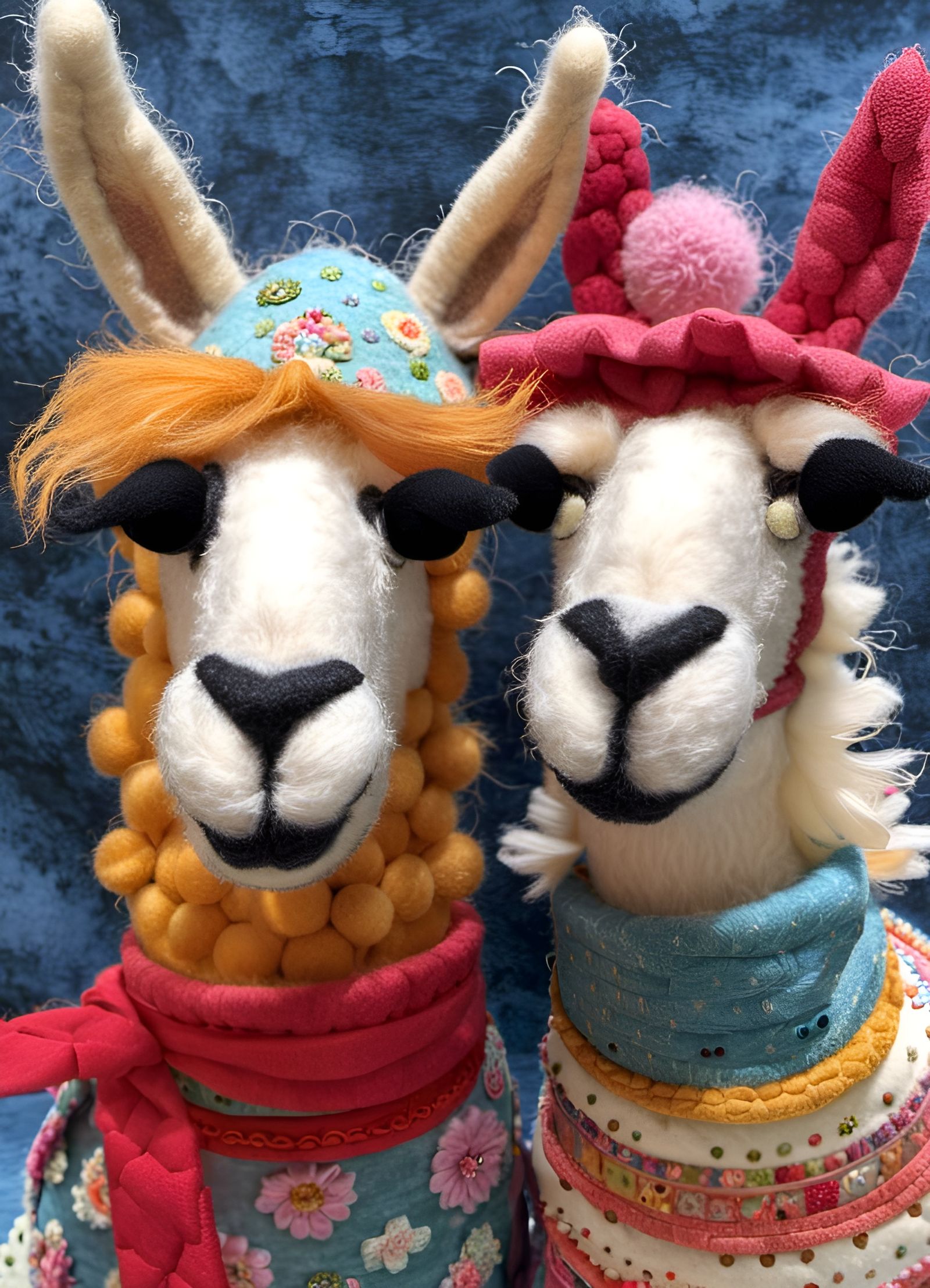 Llamas in Pyjamas: Felted Textile Art