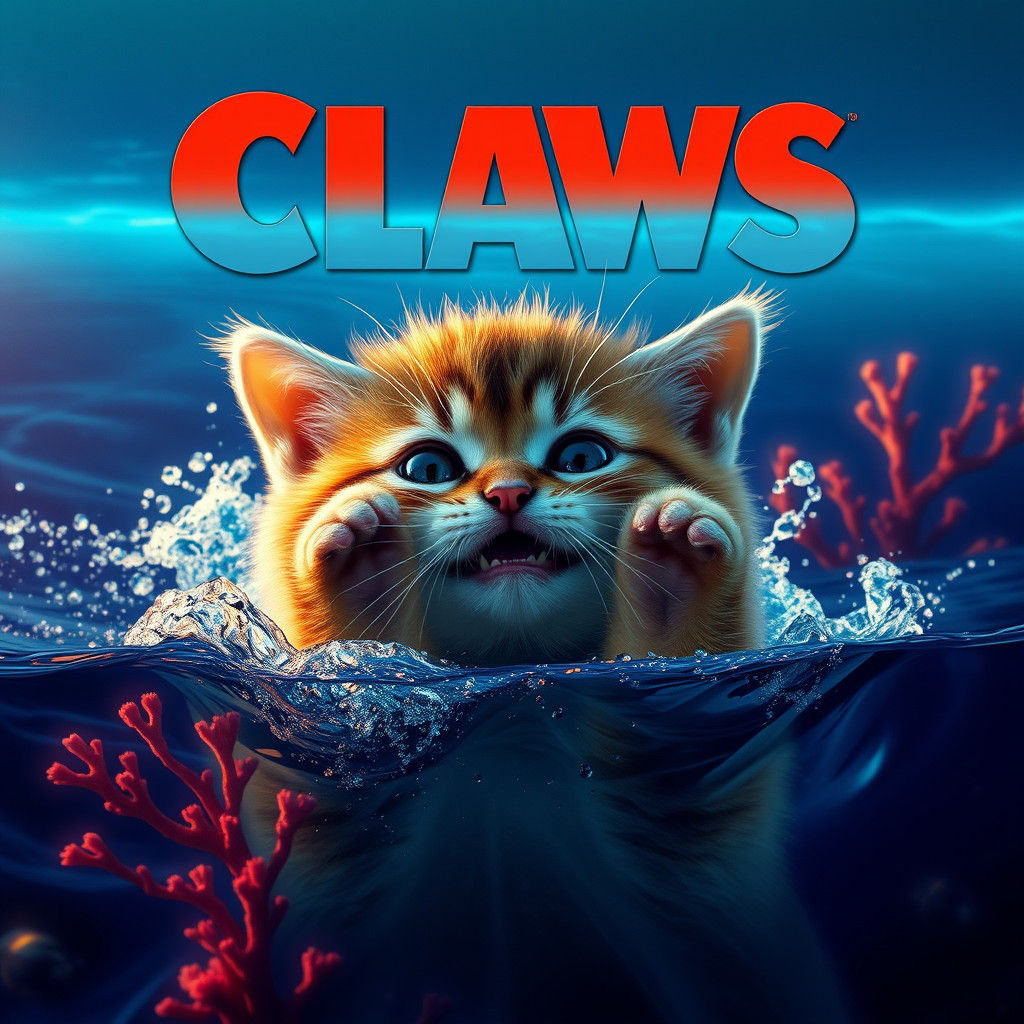 Kitten 'Claws' Poster: A Cinematic Matte Painting
