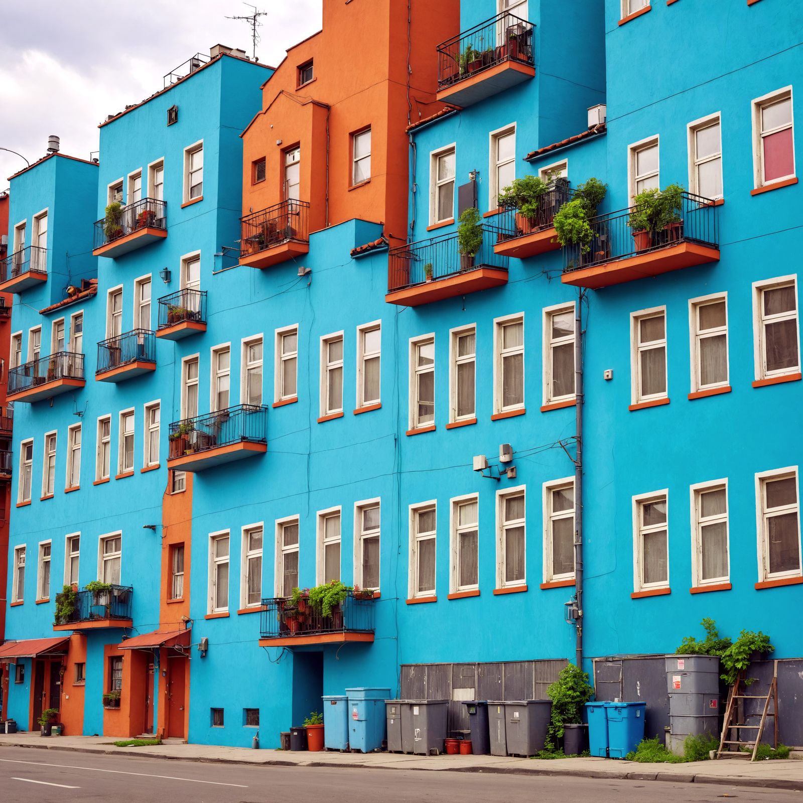 Vibrant Urban Landscapes in Hyperrealistic Style