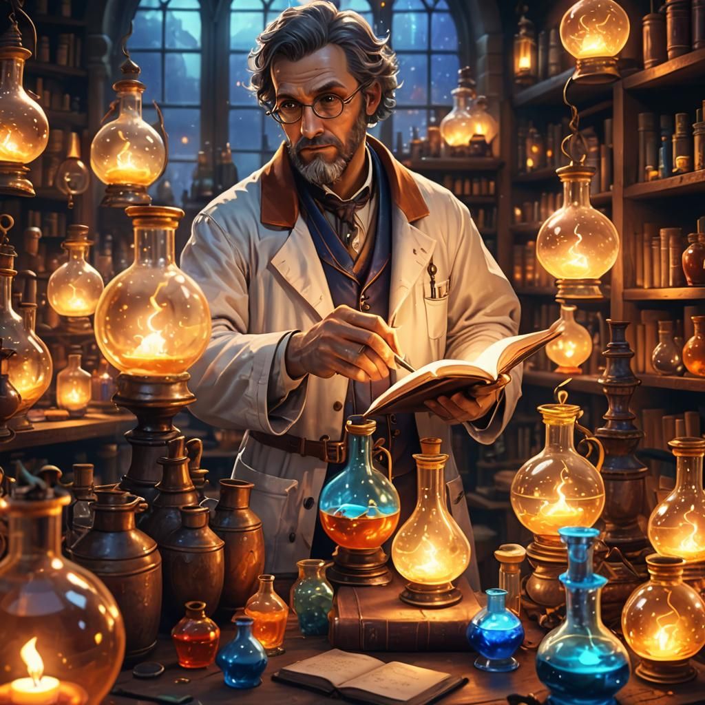 Alchemist's Lab: A Fantasy Concept Art