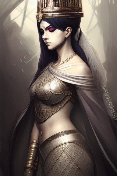 Queen Zenobia of Syria: Digital Illustration in Artgerm Styl...