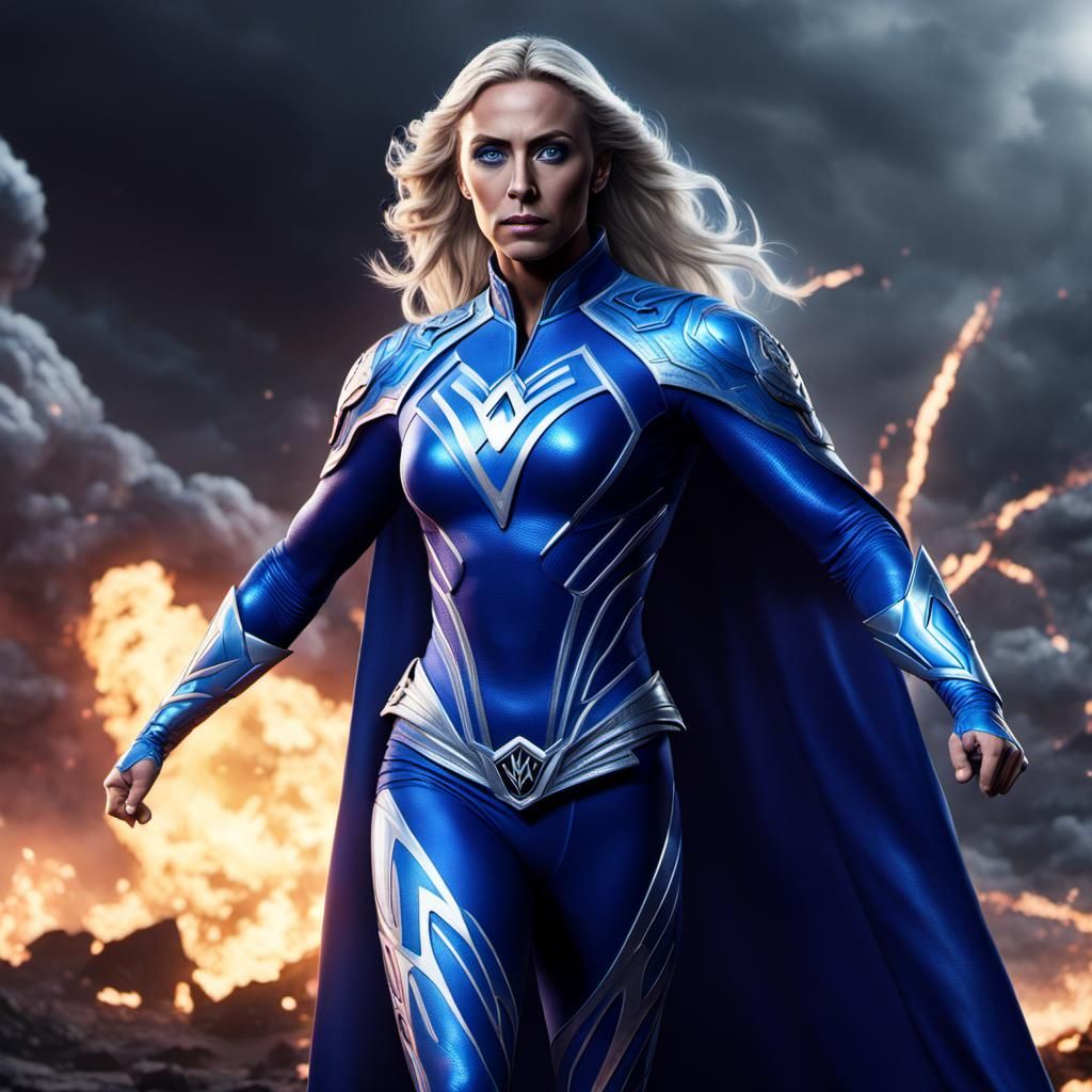 Wrestler as Star Sapphire in Epic Combat