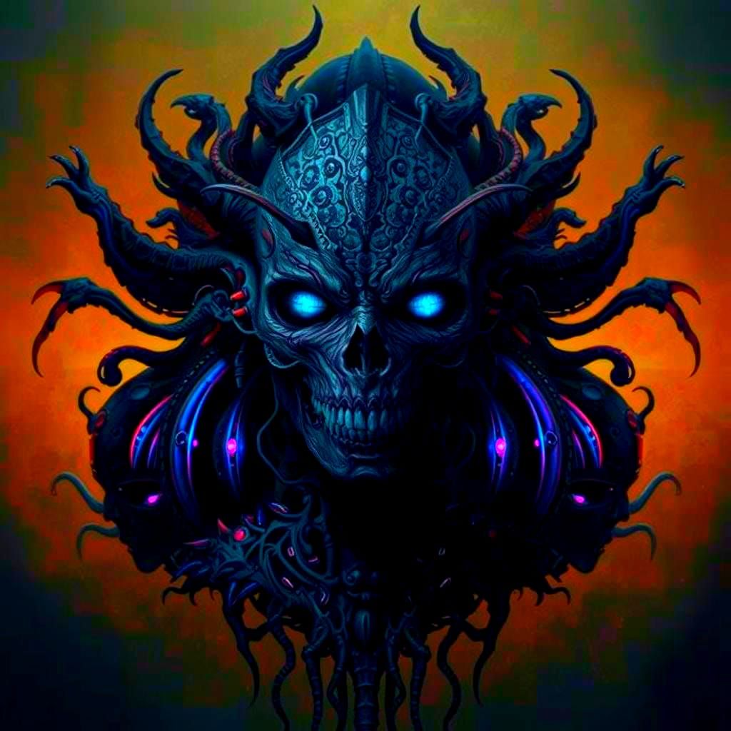 Biomechanical Cenobites in Golden Light: A Dark Masterpiece