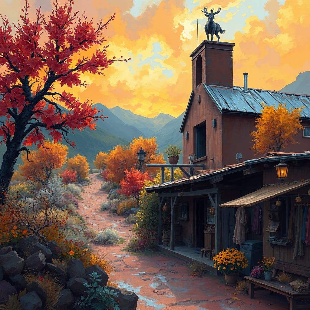 Hyperrealistic Autumn Colors in Chimayo