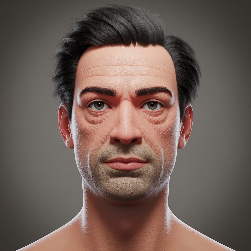 Rough Human Face Texture