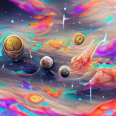 Holographic Planets in Cosmic Astral Illustration