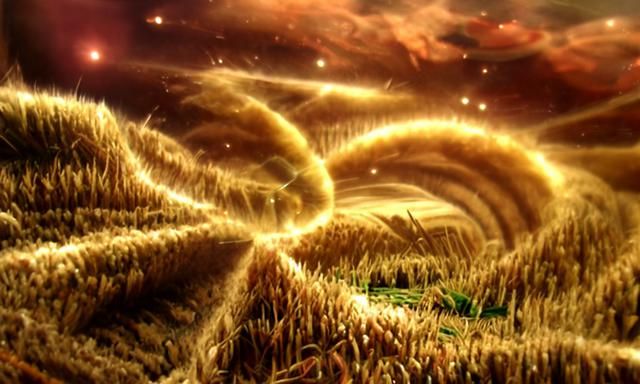 Infinite Wheat Field in Astral Library Nebula