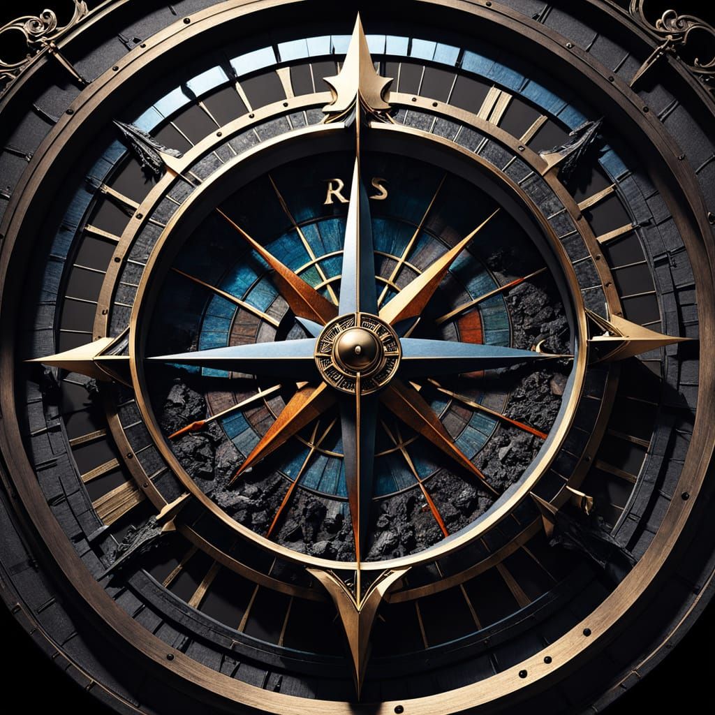 Ceremonial Compass Relic in Ultra-HD Still Life