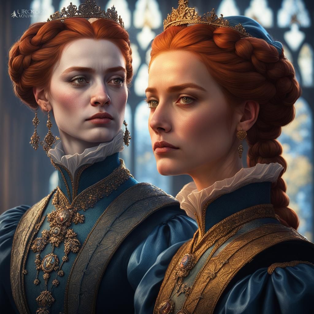 Mary Queen of Scots: Hyperdetailed Portrait