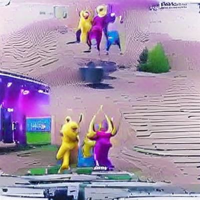 Teletubbies Doing a Dance