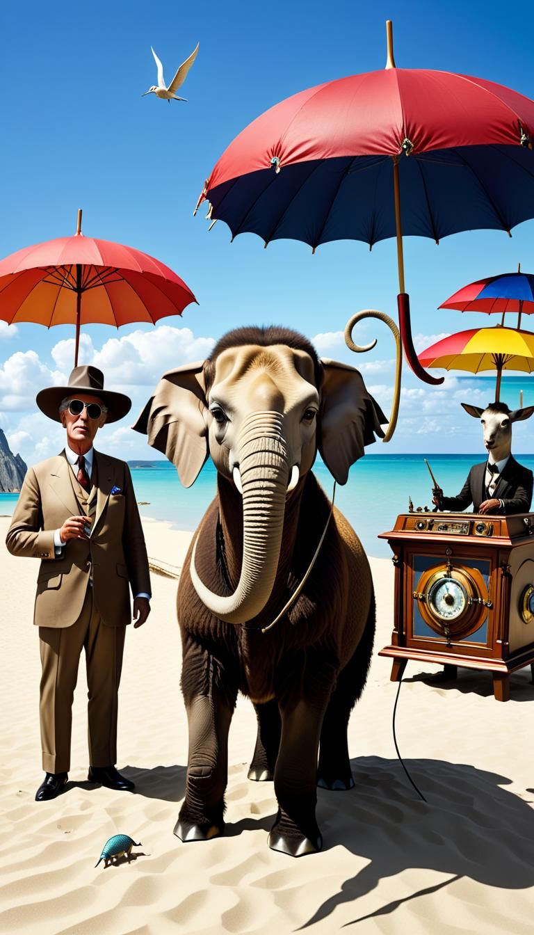 Surreal Cryptid Taxidermist Conference on Moreau's Island