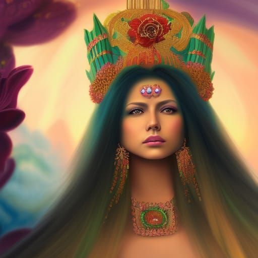 Divine feminine with crown