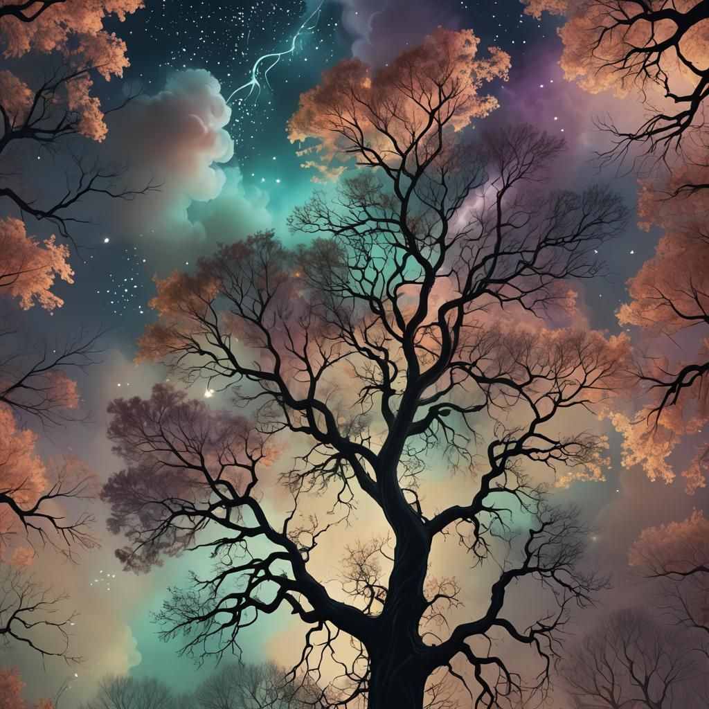 Ethereal Forest: Smoke Transforms in Surreal Digital Paintin...
