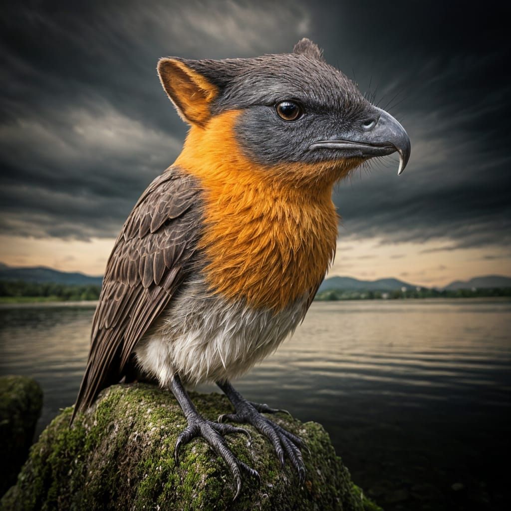 Dystopian Futuristic Landscape in Dark and Mysterious Style