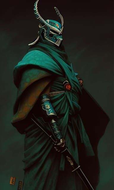 Crow Ronin Warriors in Dark Fantasy Feudal Japan