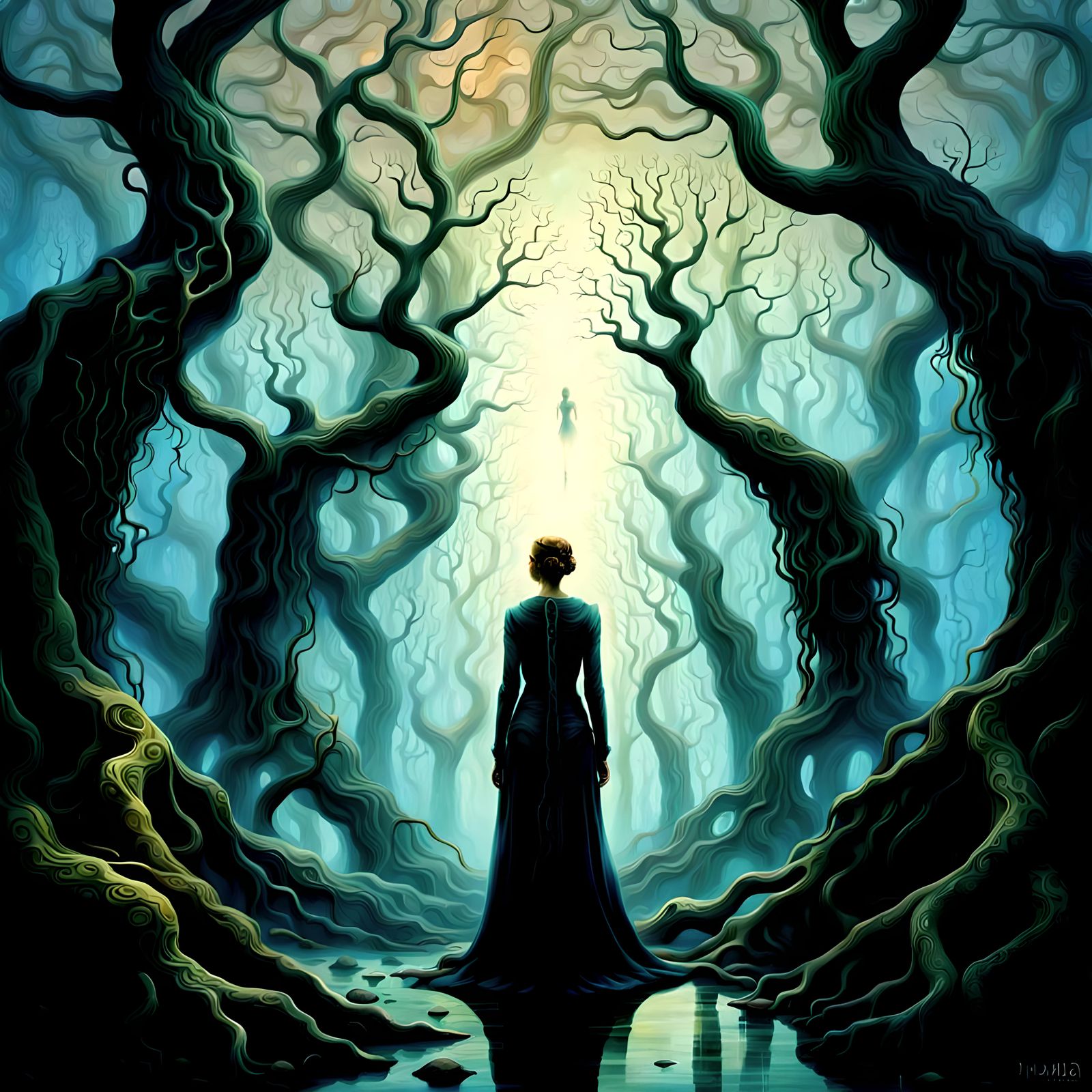 Archetypal Figures in a Forest of the Unconscious