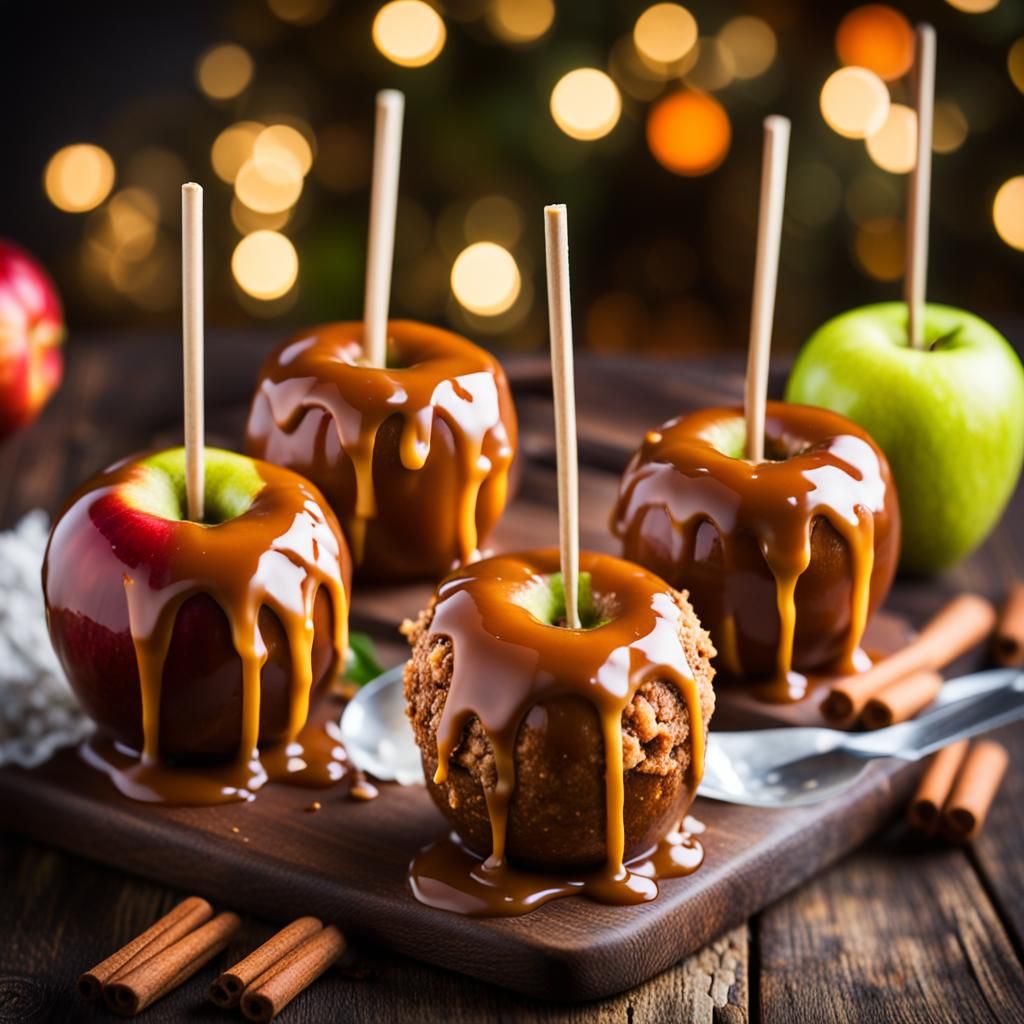 Delicious Caramel Apples in Professional Photography