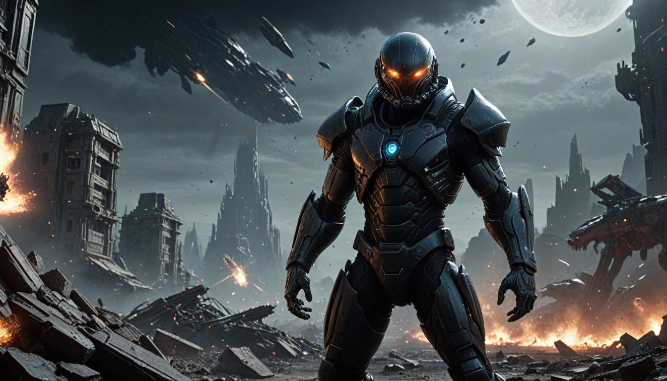 Epic Alien Warlord Dominates a Ruined Earth in a Hyper-Reali...