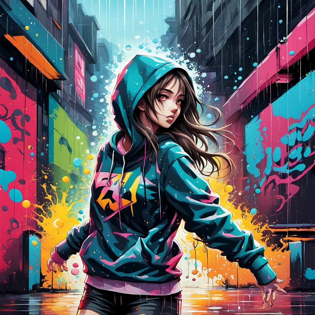 Dancing in the rain ...