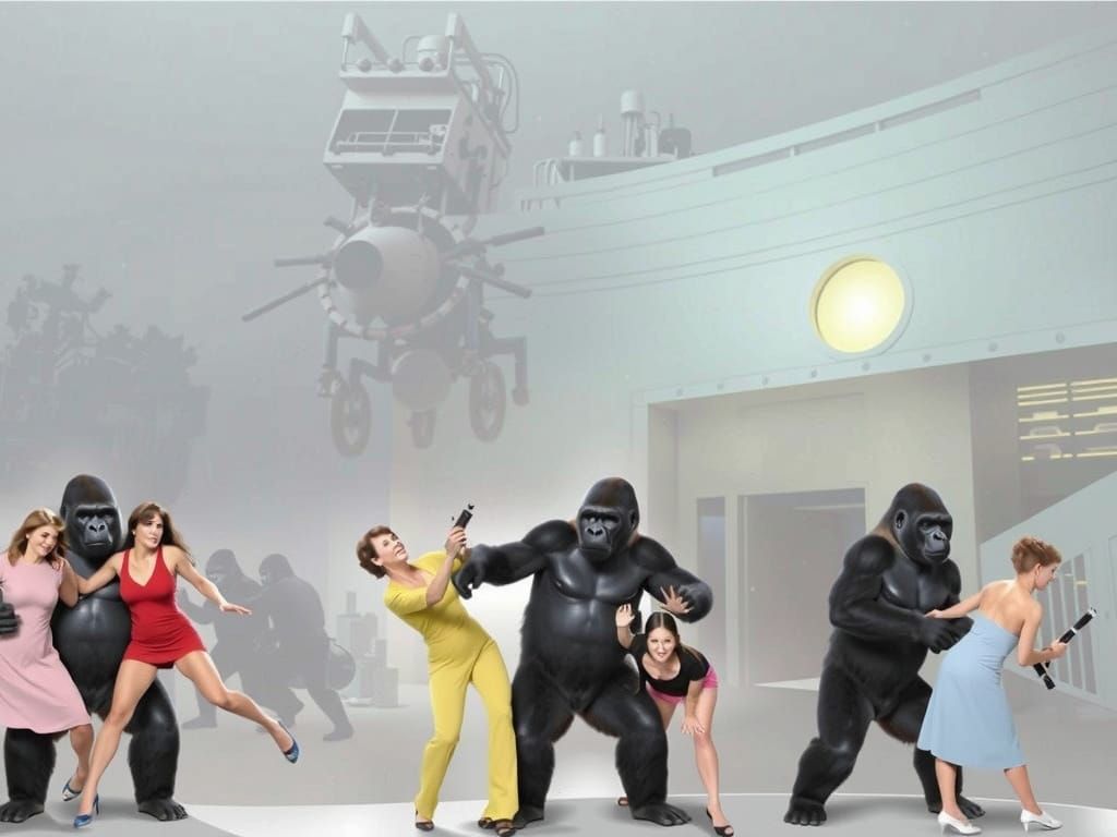 Gorillas Ambush Mad Scientist's Laboratory