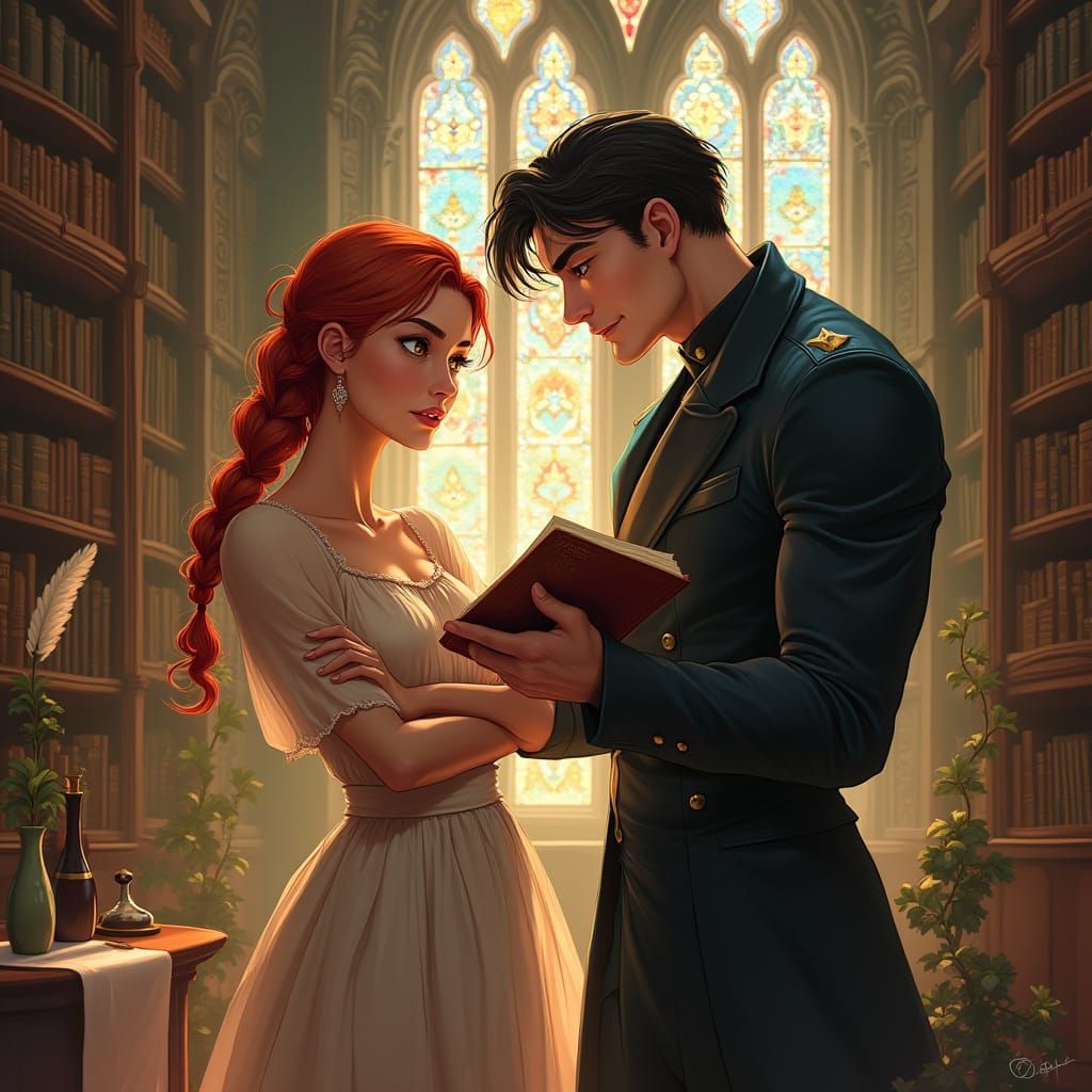 Magical Academy Romance: Student Life in a Grand Library