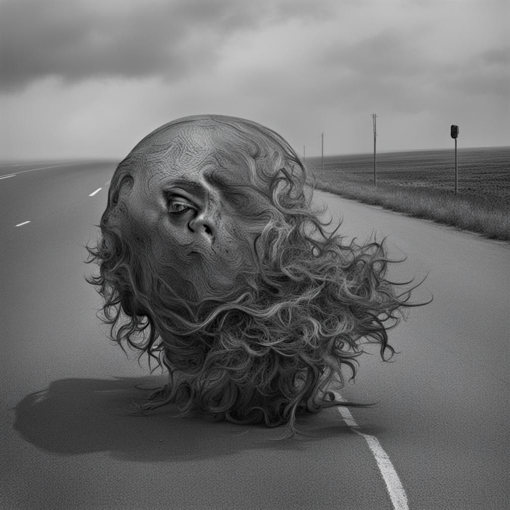 AI Generated Image of a Strange Person