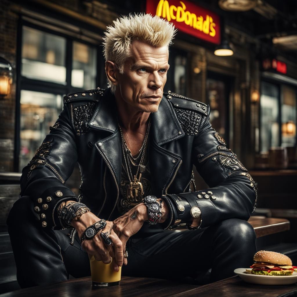 Billy Idol and McDonald's Fashion Line, Hyperrealistic