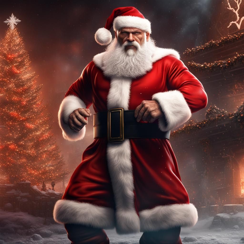 WWE Goldberg as Santa Claus