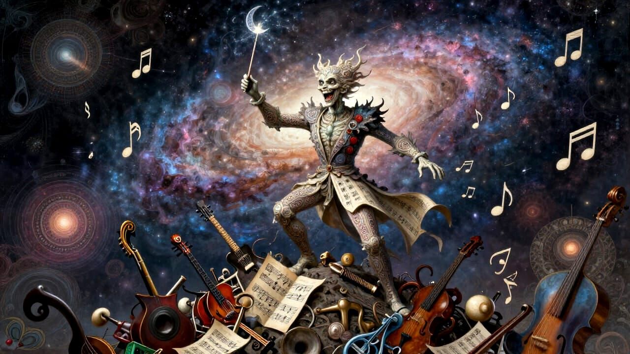 Conductor of Chaos Orchestrates Mayhem on Instrument Mountai...