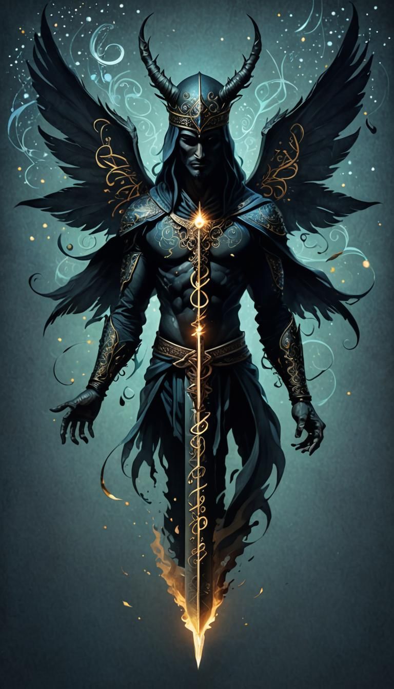 write the calligraphy of Fate , mystic symbols, calligraphy,...