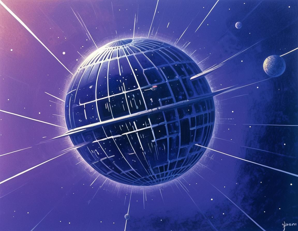 Dyson Sphere in Roger Dean Style