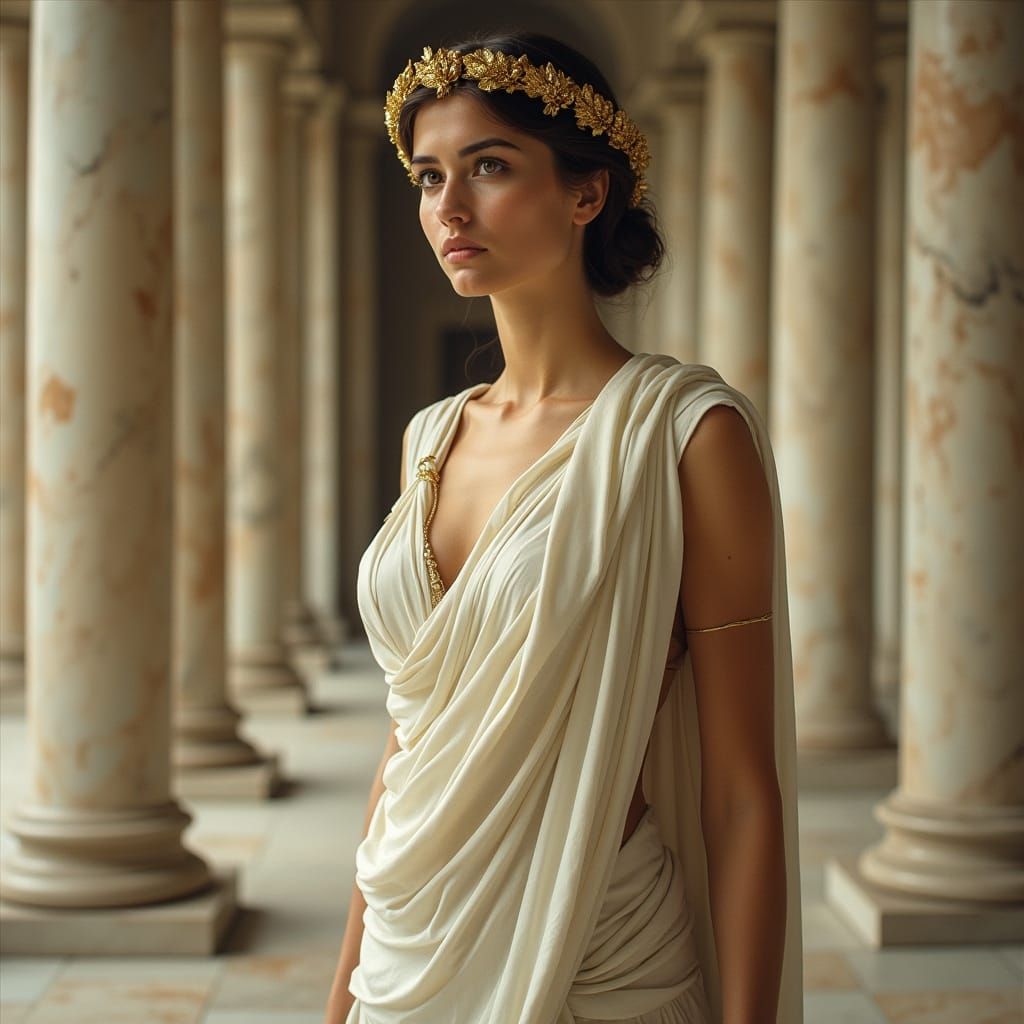 Athena Goddess of Wisdom in Classical Greek Splendor