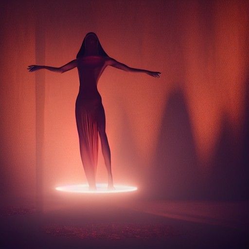 Vibrant Red Chakra Symbolizing Energy and Worship