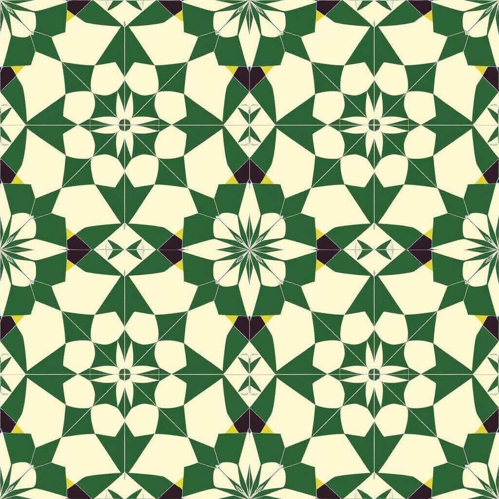 Andalusian Tile Pattern in Escher Style