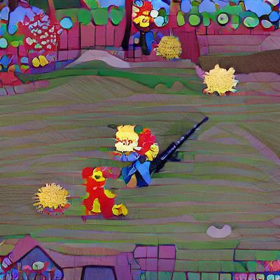 Maggie Simpson Shoots Groundskeeper Willie