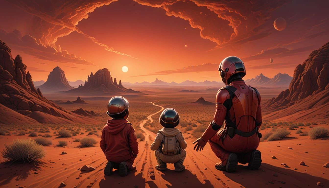 Children Discover Each Other on Mars Poetic Realism